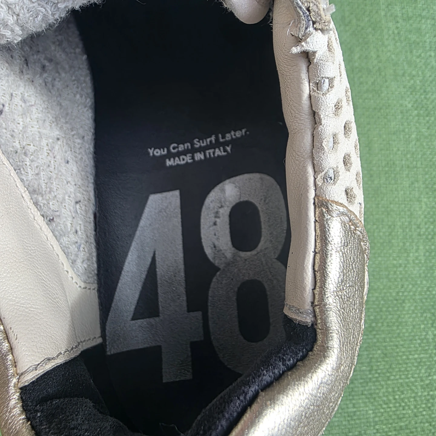 P448  Leather Glitter Sneakers size 36 - photo 4