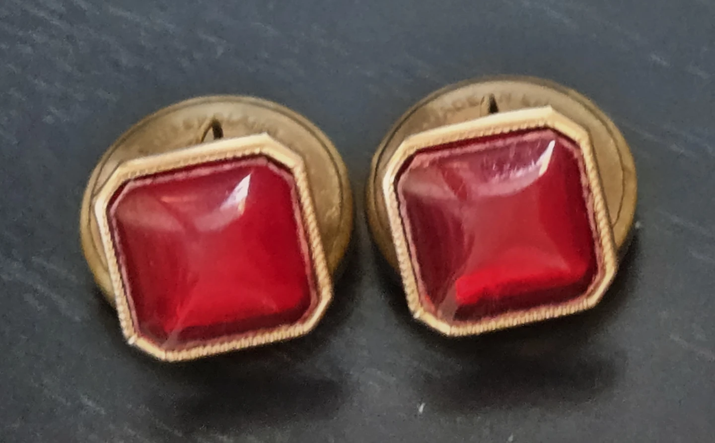 Rare Vintage 1930's Double SidedArt Deco Chain Cufflinks - photo 5