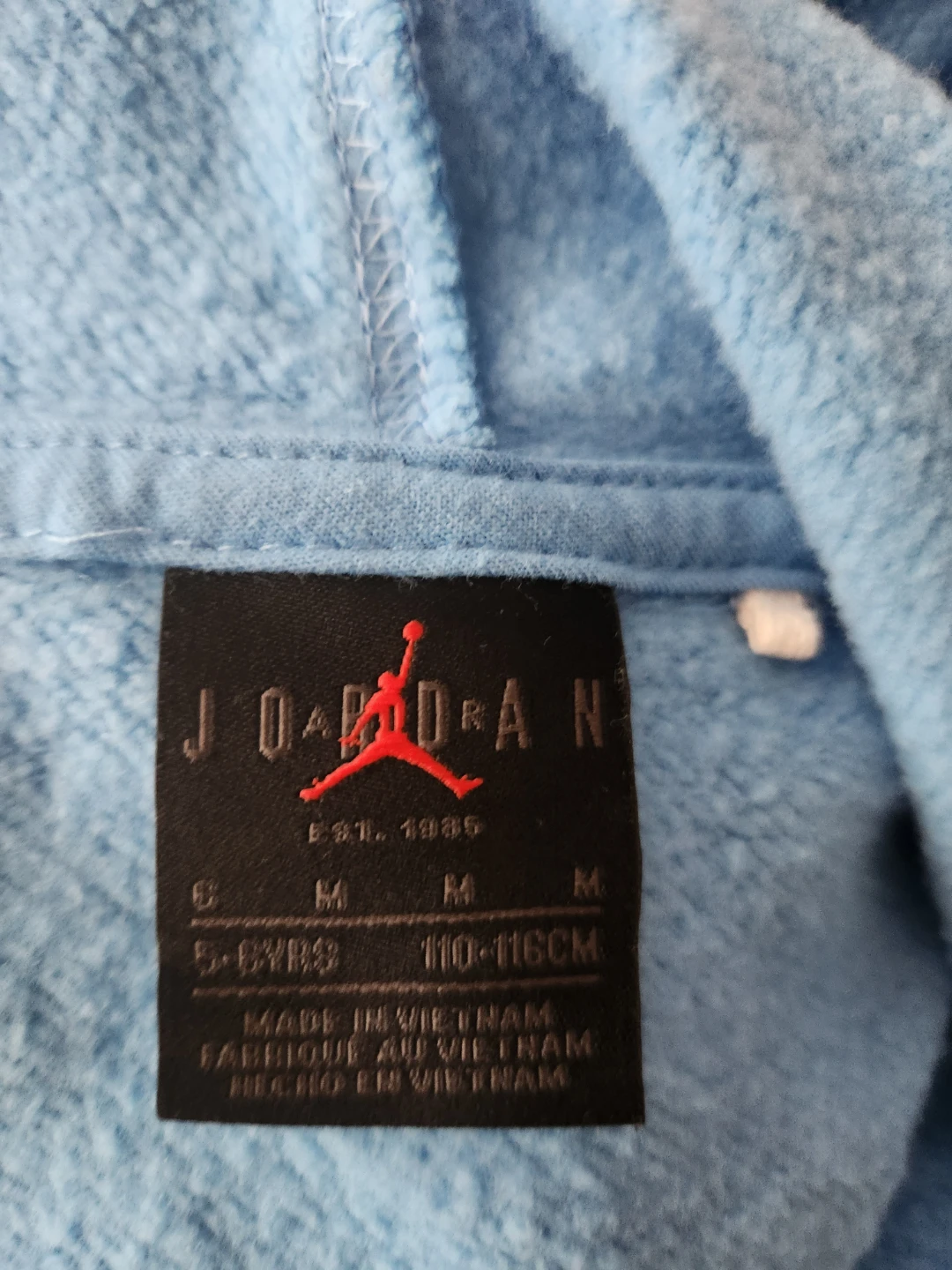 Jordan Light Blue Hoodie 🏈 - photo 2