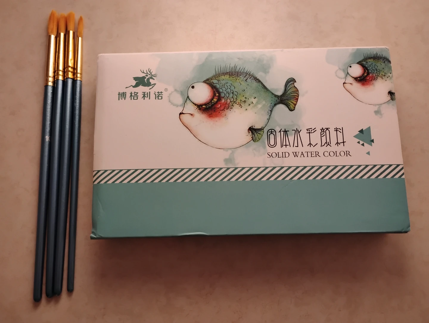 Brand New Solid Water Color Set & Professional Brushes - photo 2