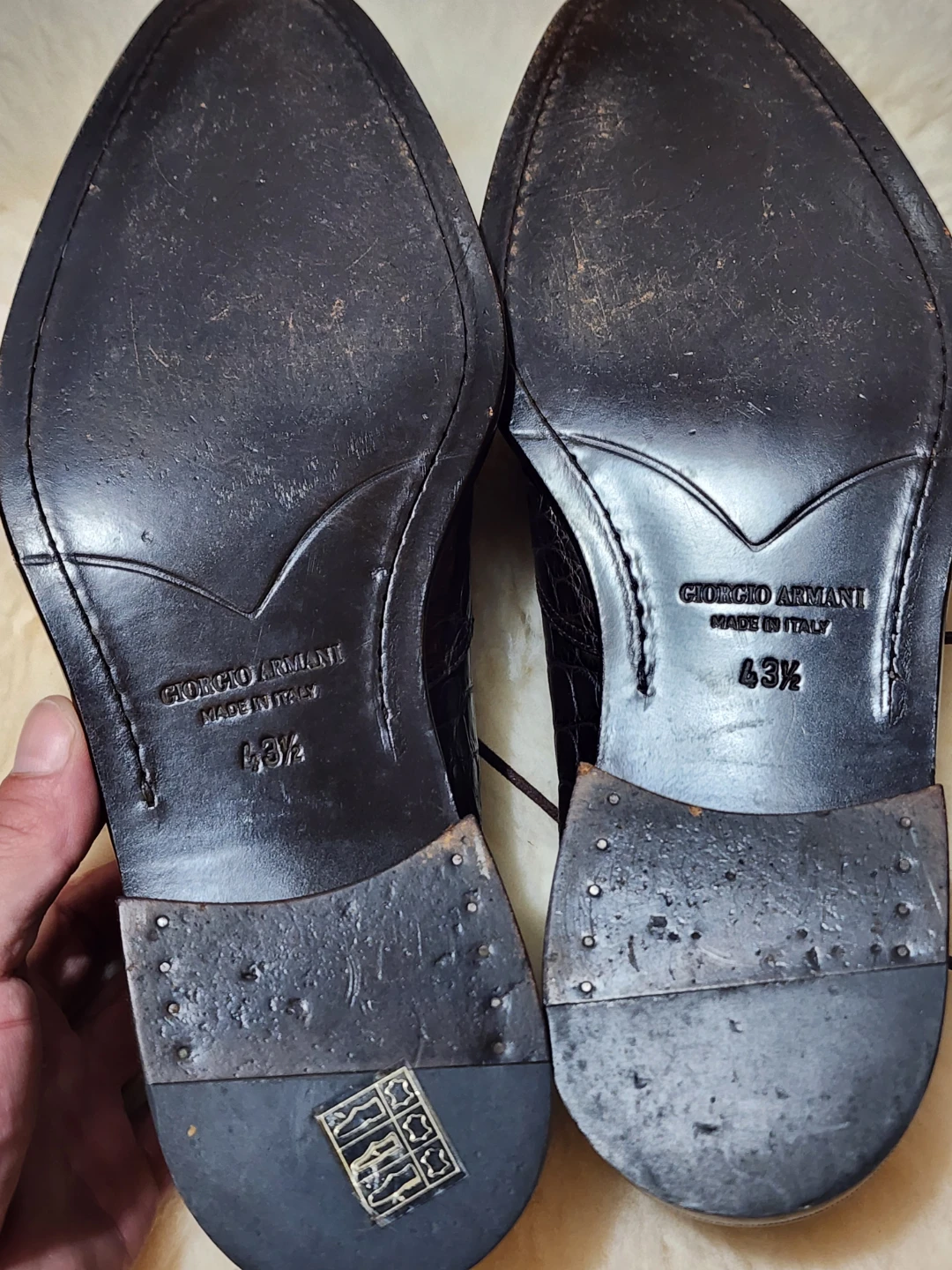 Authenic Giorgio Armani Crocodile Leather Dress Shoes - photo 4