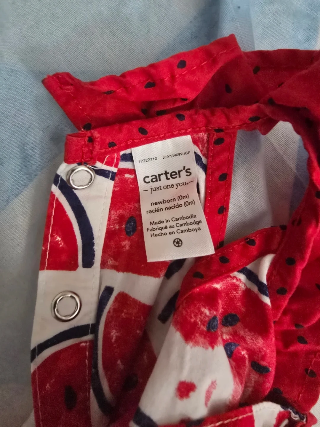Carter's Newborn Watermelon Romper - photo 3