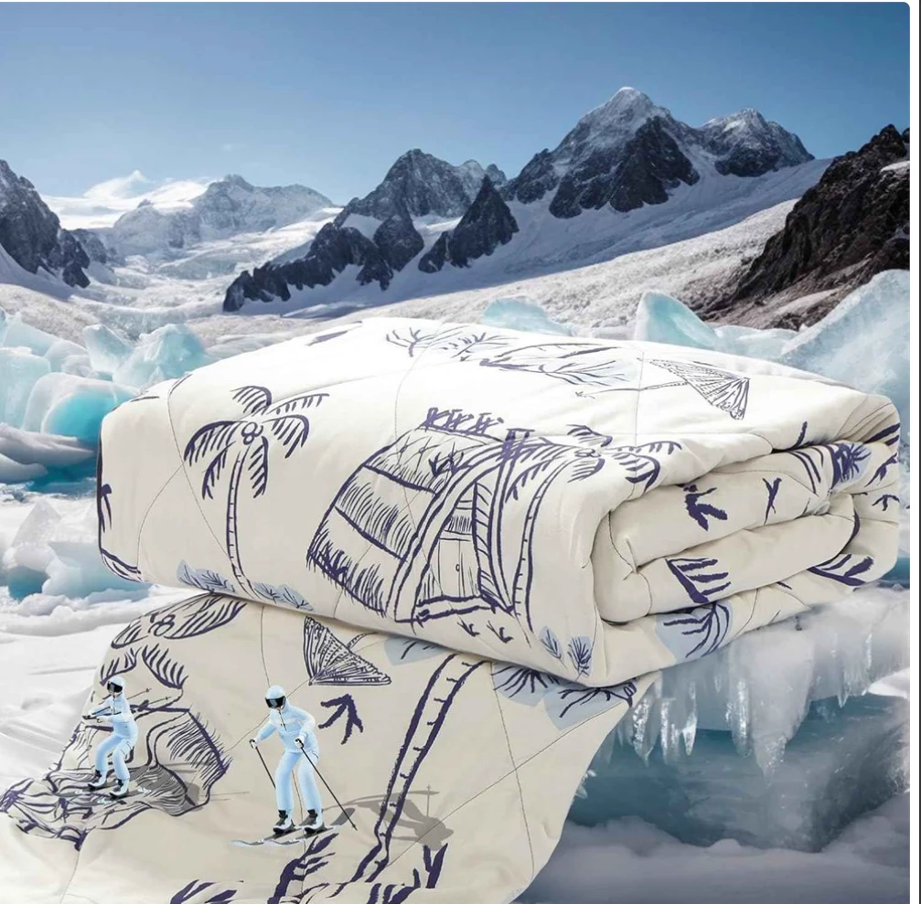 🧡BRAND NEW KING SIZE BEACH THEMED COOLING BLANKET