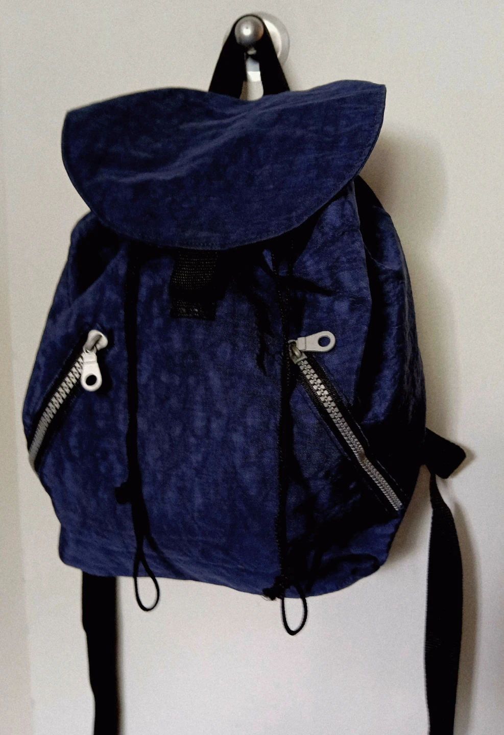 Blue nylon casual backpack - photo 5