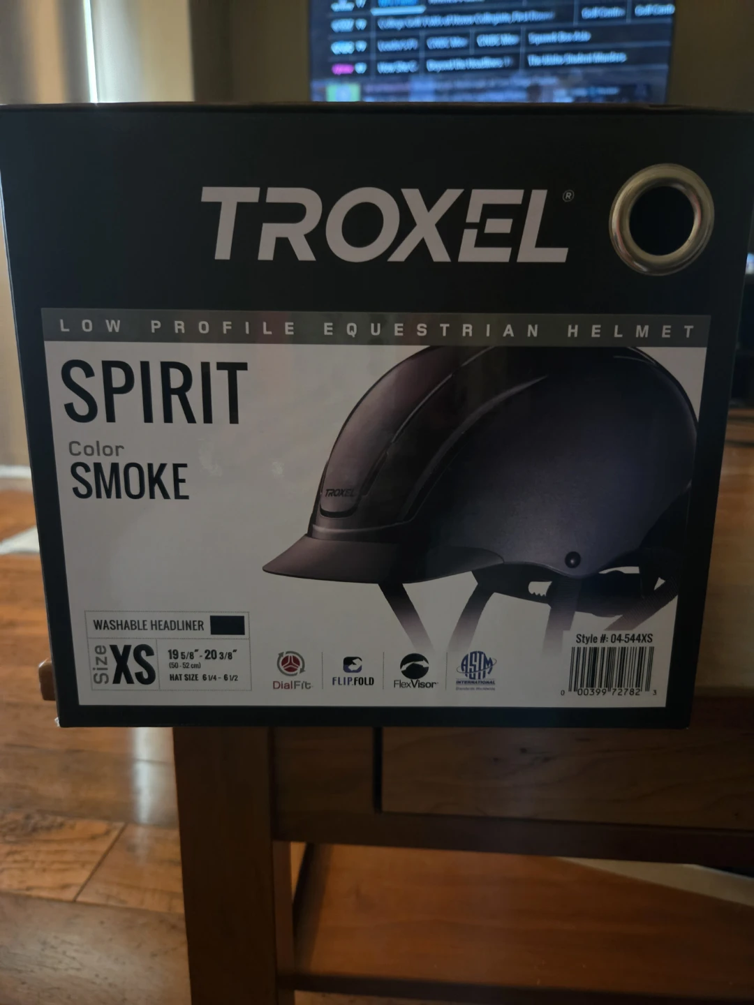 Troxel Spirit Low Profile Equestrian Helmet - Smoke - Size XS