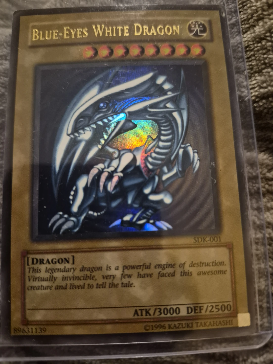Blue-Eyes White Dragon Yu-Gi-Oh! Card SDK-001 - photo 2
