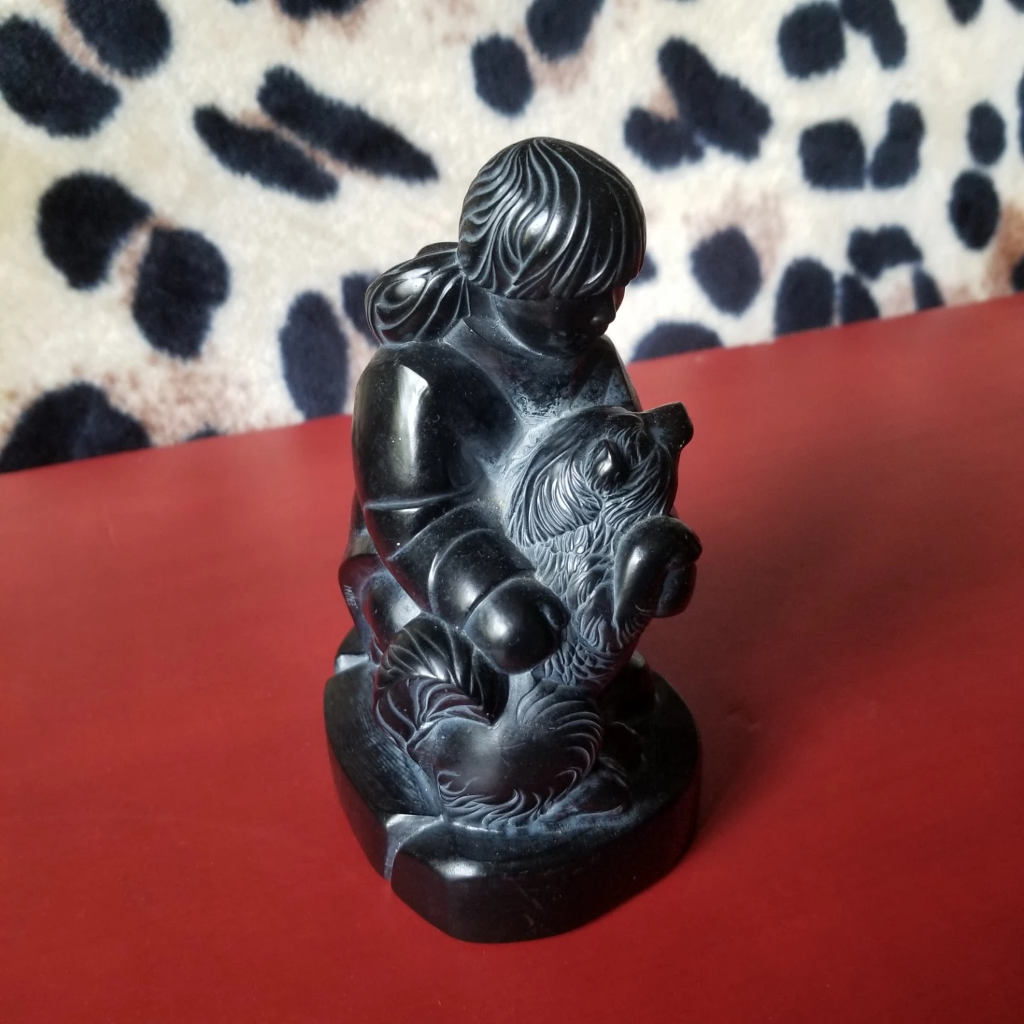 Inuit Soapstone Sculpture 3"×3 1/2"× 5 1/2"high - photo 3