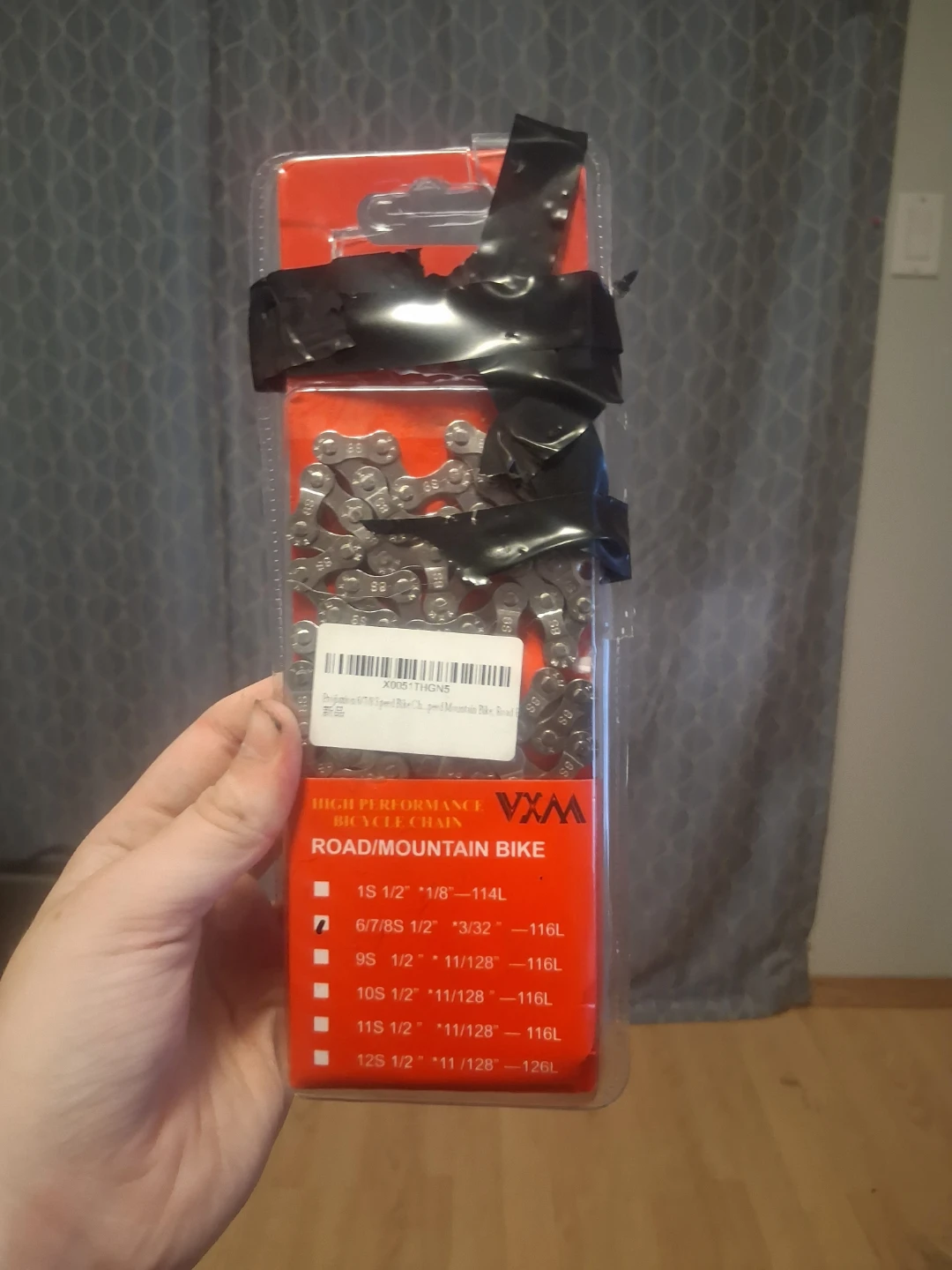 Bike chain open but not used