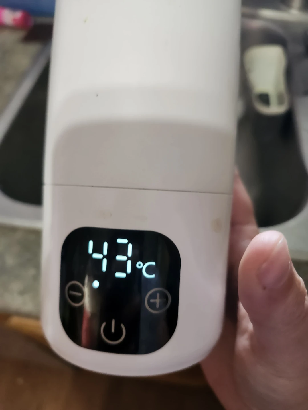 White Electric Temperature Control Travel Mug