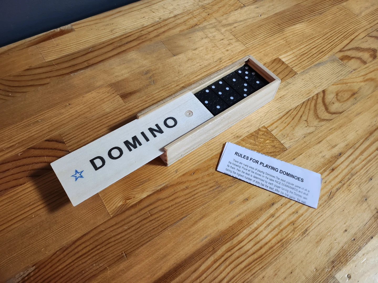 Wooden Box Dominoes Set - photo 2