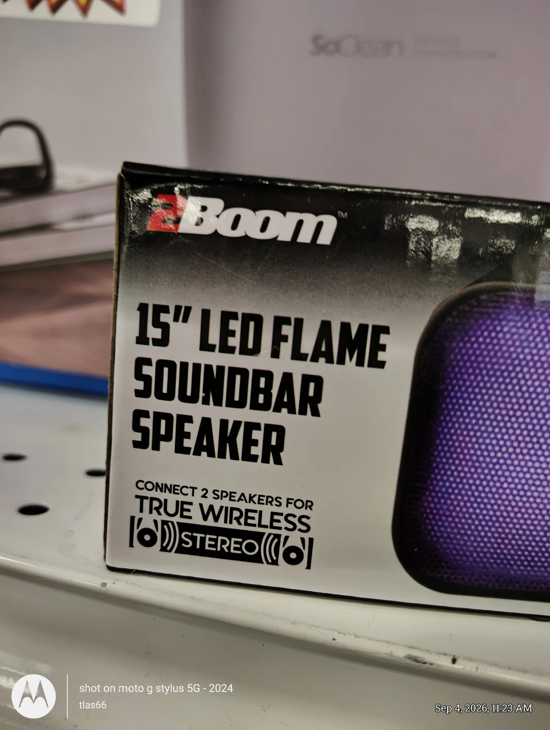 2Boom 15" LED Flame Soundbar Speaker - photo 2