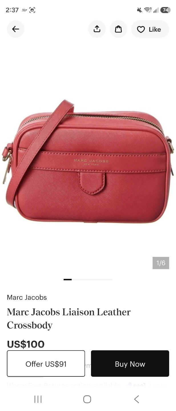 Marc Jacobs Liaison Leather Crossbody - photo 3