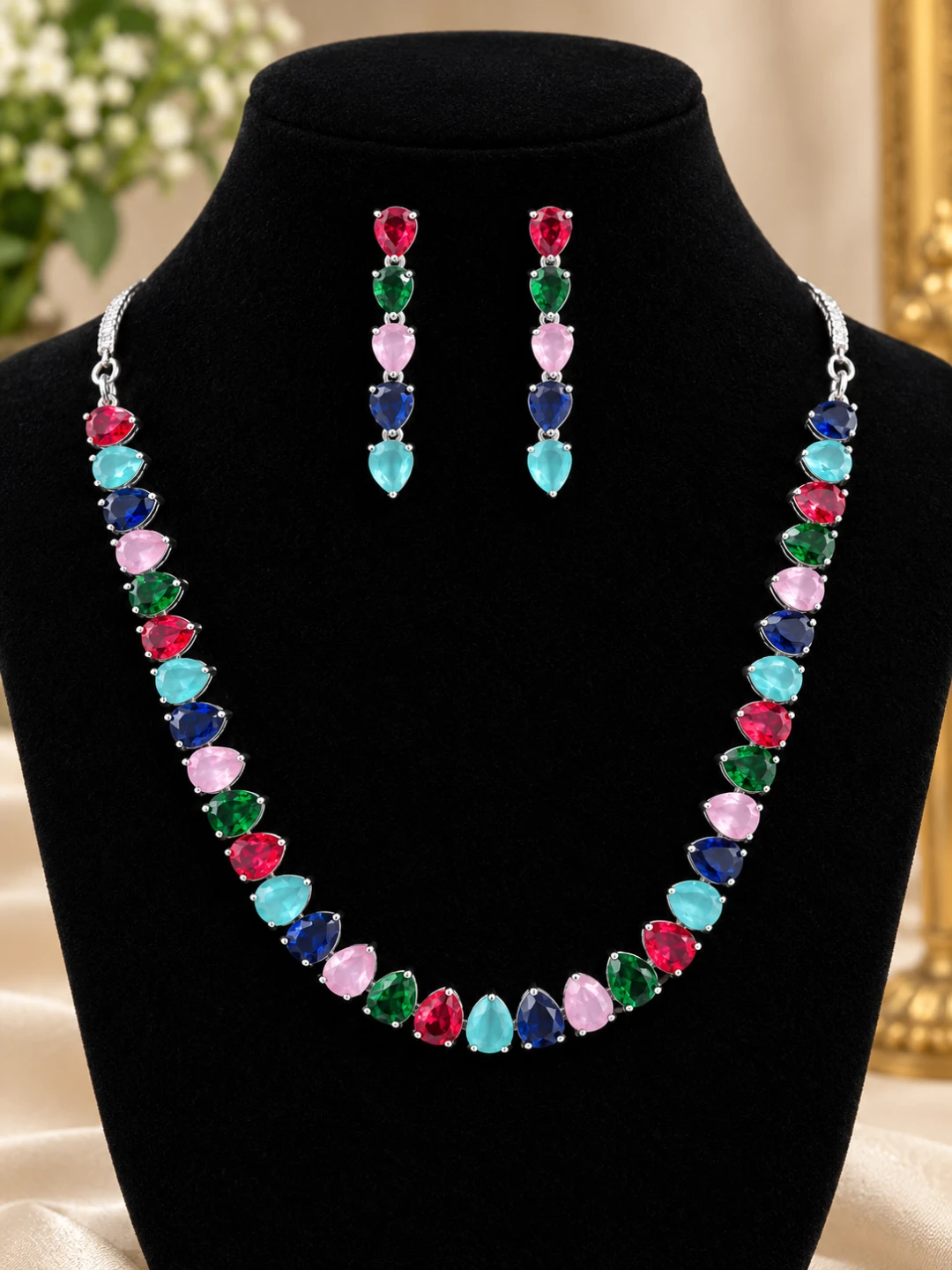 🌈 Rainbow Radiance Necklace Set ✨