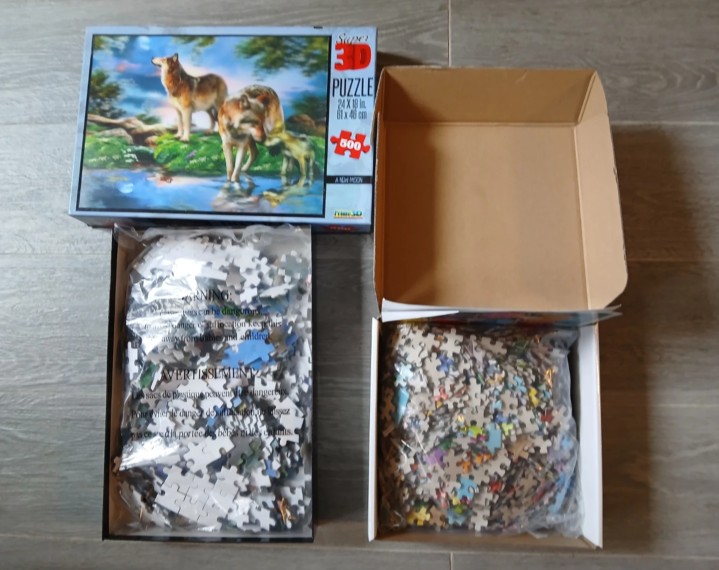 Two Puzzle Bundle: Lego Paint Party and Prime 3D Wolf. - photo 2