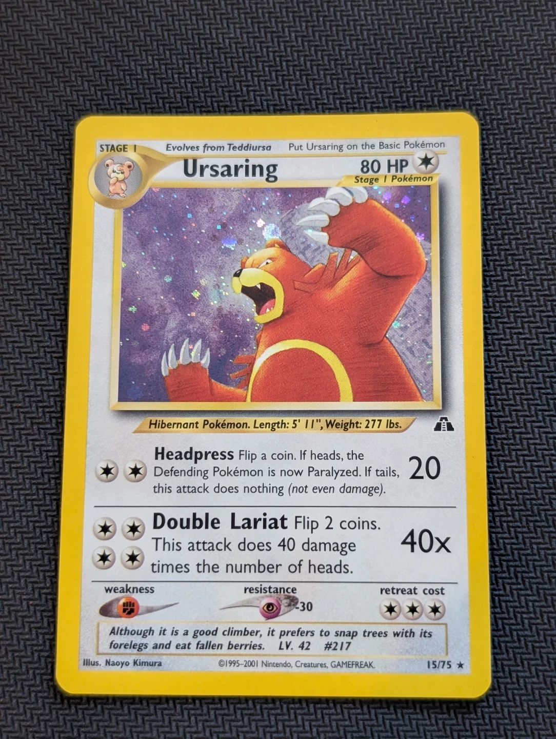 Ursaring Neo Discovery Holo 15/75 - Pokemon
