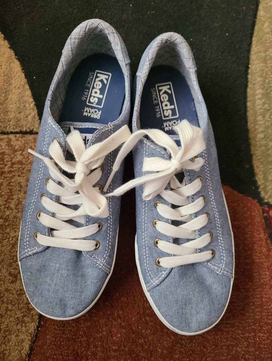 Keds Blue Canvas Sneakers size 7 new