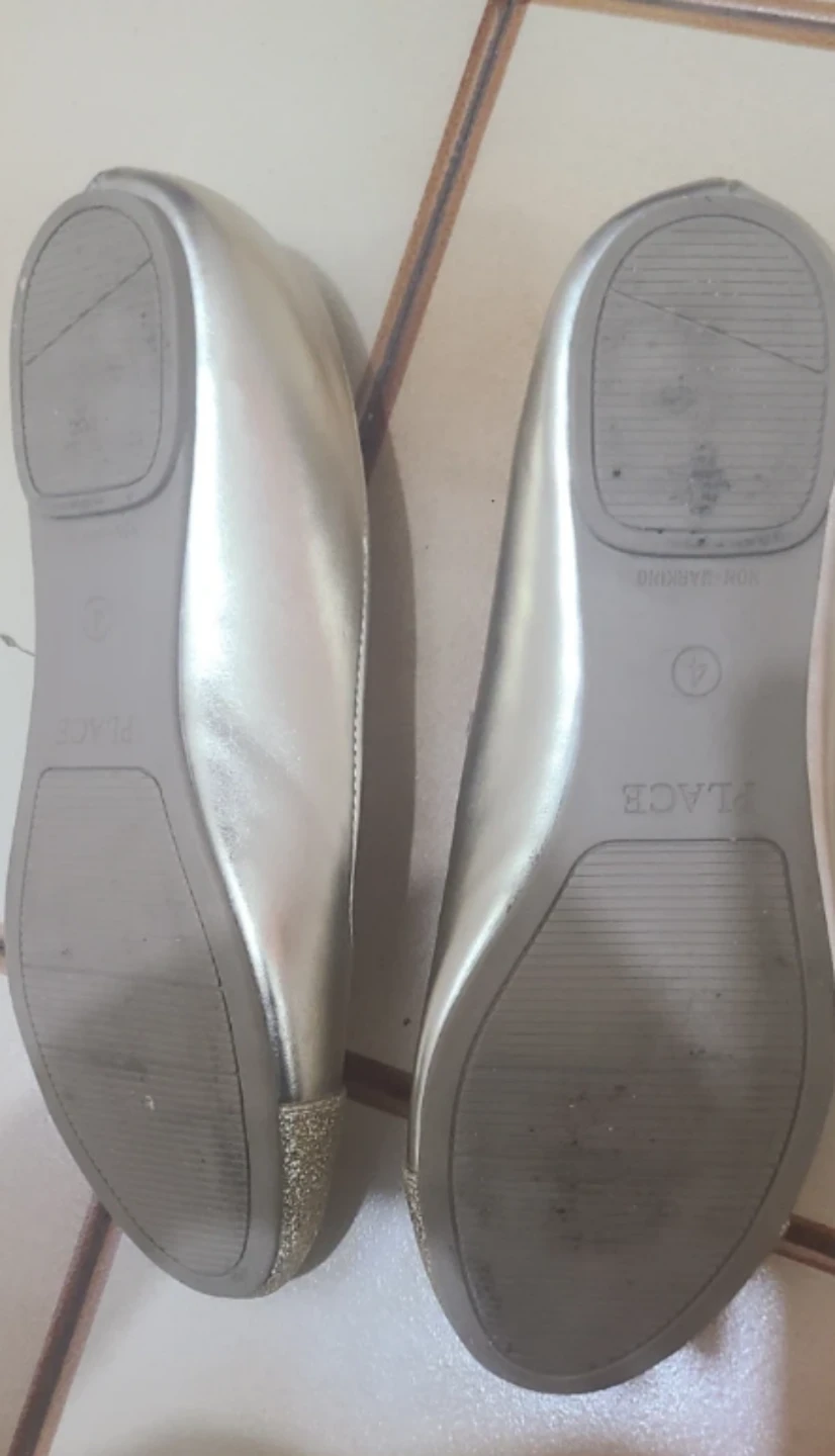 The Children's Place Gold Glitter Ballet Flats - photo 2