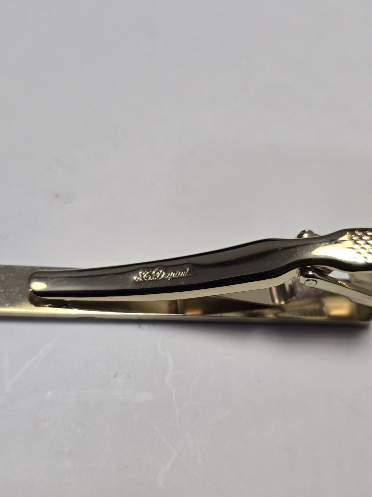 S.T. Dupont Gold-Tone Tie Clip - photo 3