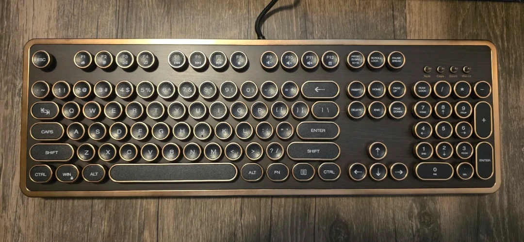 Retro Style Mechanical Keyboard RK104