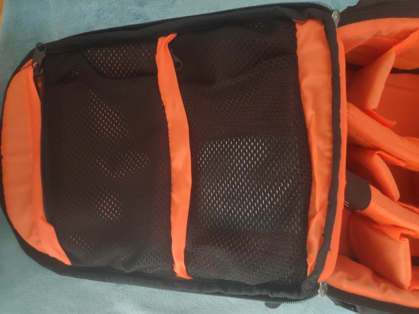 Black and Orange Camera Backpack - photo 2