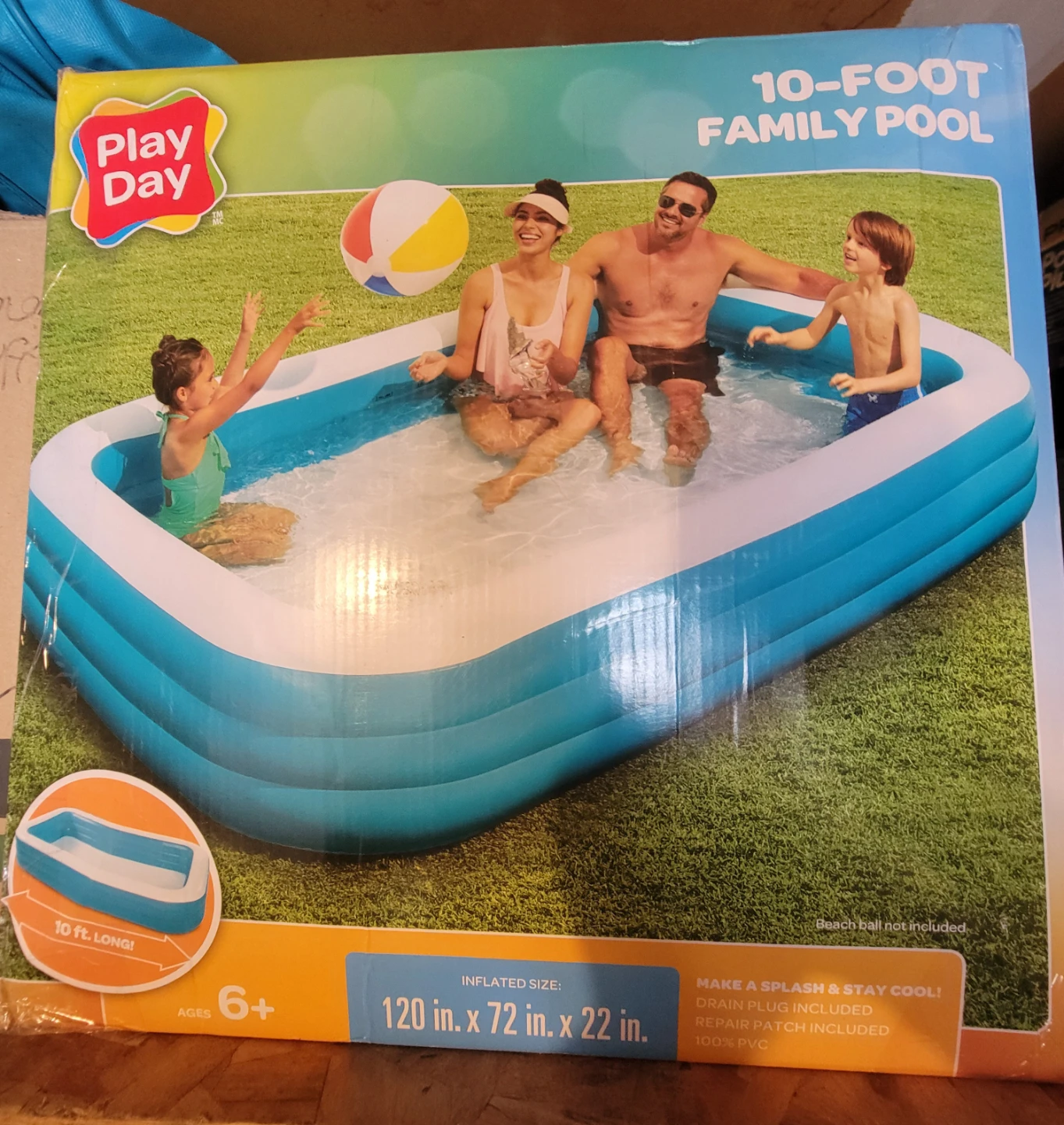 Play Day 10-Foot Family Pool