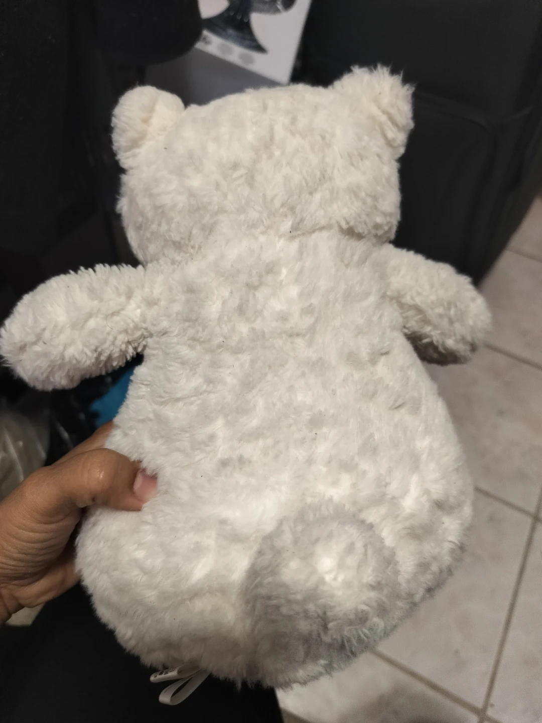 🏈 White Plush Teddy Bear - photo 2