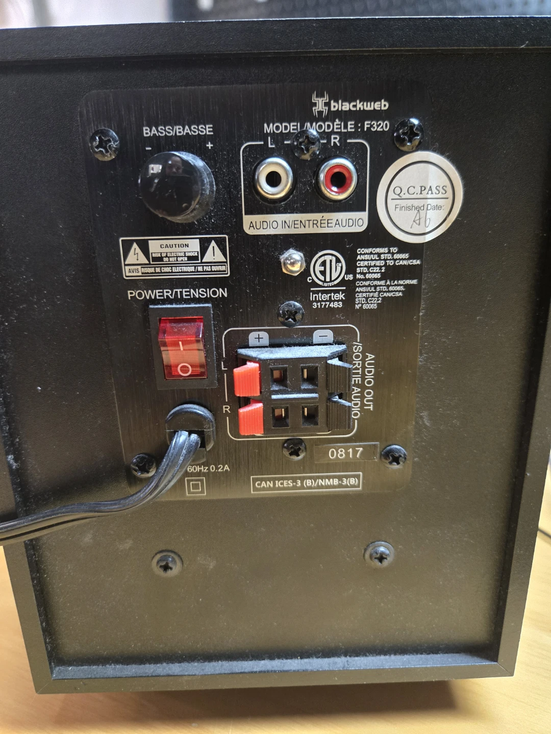 Blackweb F320 Speaker System - photo 2