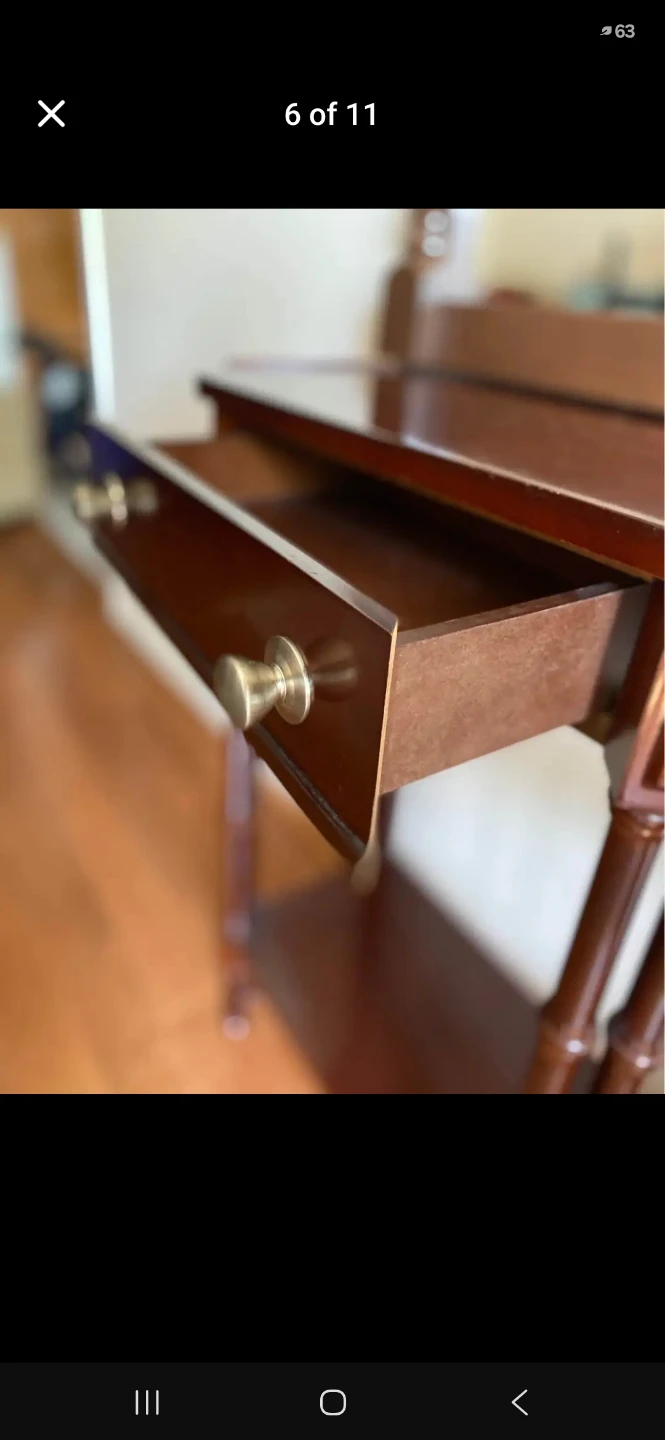Classic Wooden Hallway Table with Mirror - photo 5