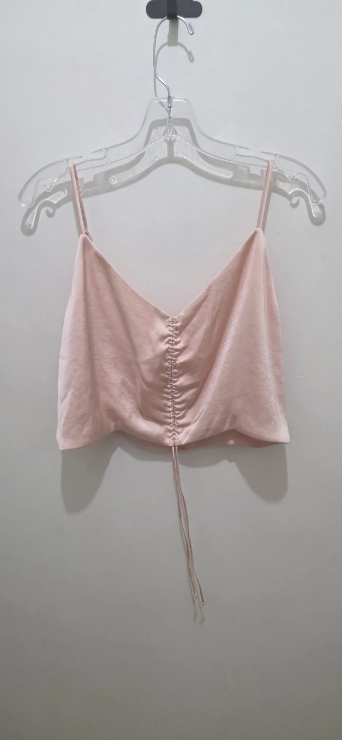 Aritizia (Wilfred) Pink Ruched  Top  Size M