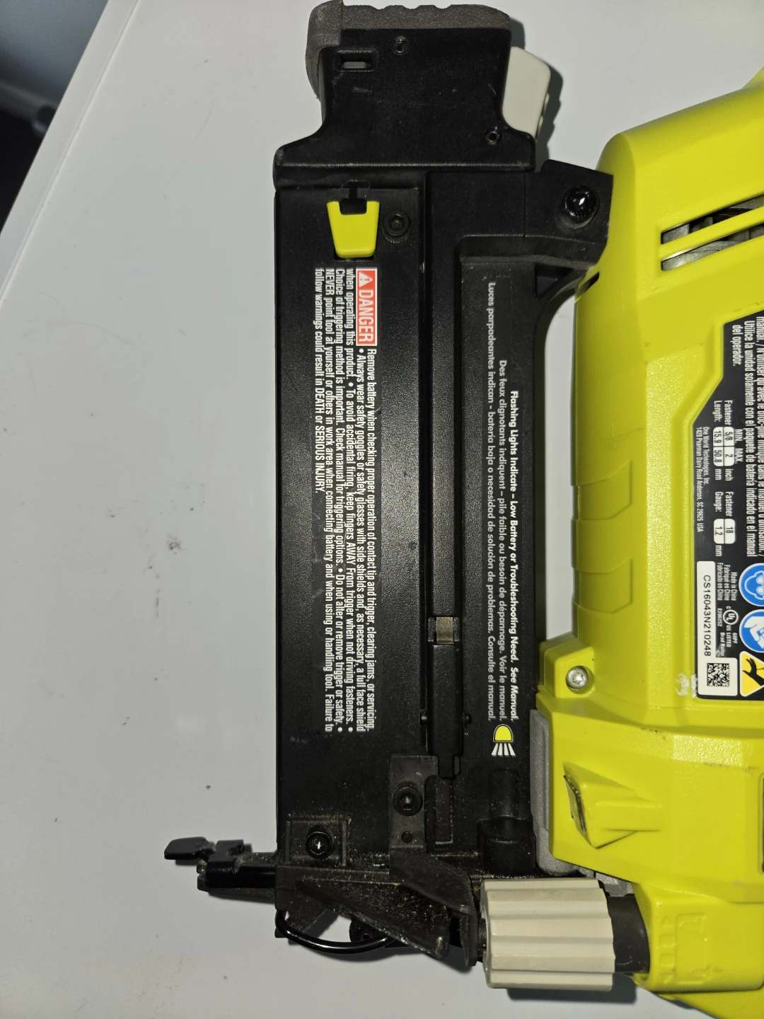 Ryobi ONE+ AirStrike Brad Nailer - photo 2