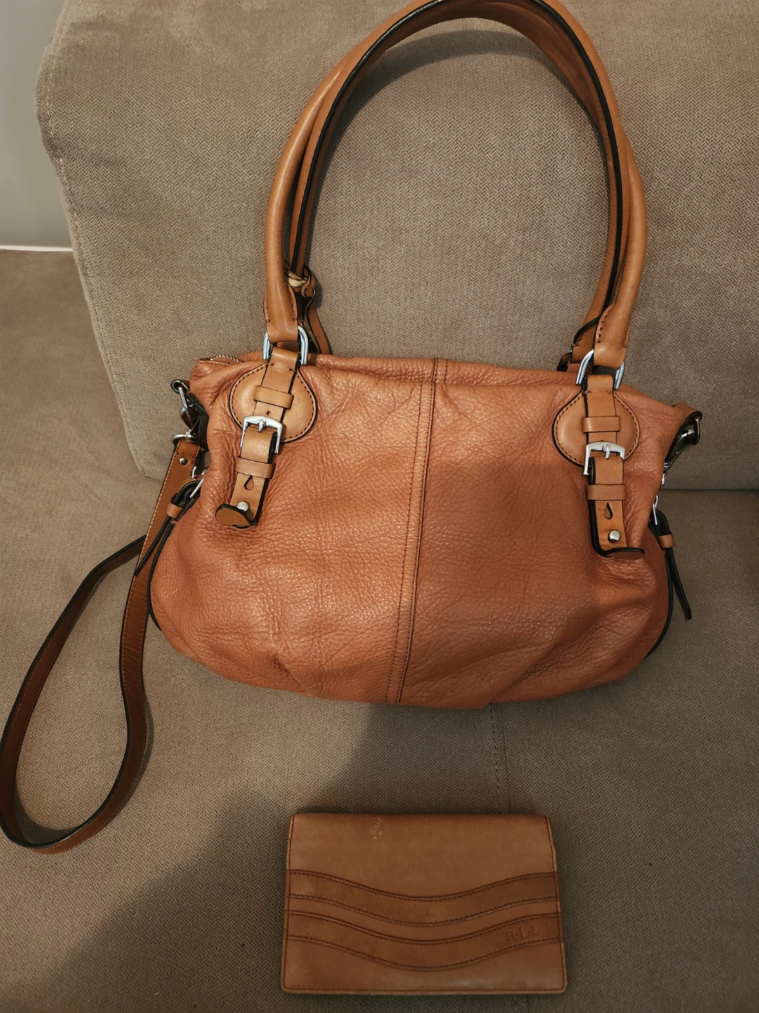 Lauren Ralph Lauren Leather Handbag and Wallet - photo 2