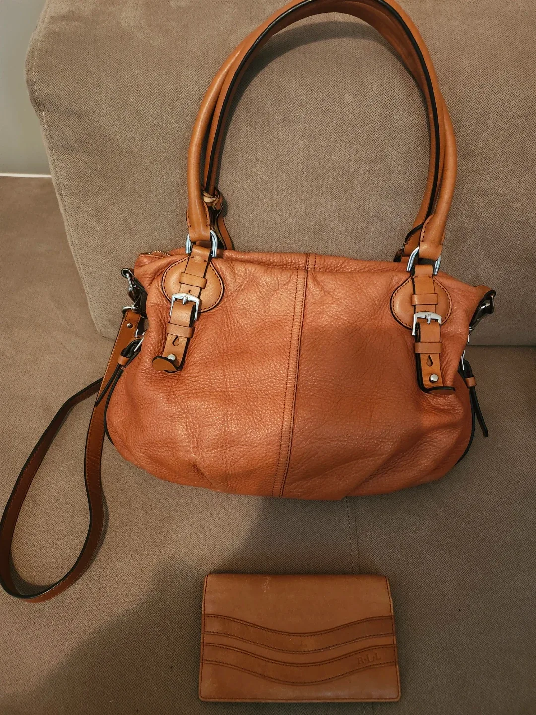Lauren Ralph Lauren Leather Handbag and Wallet - photo 2