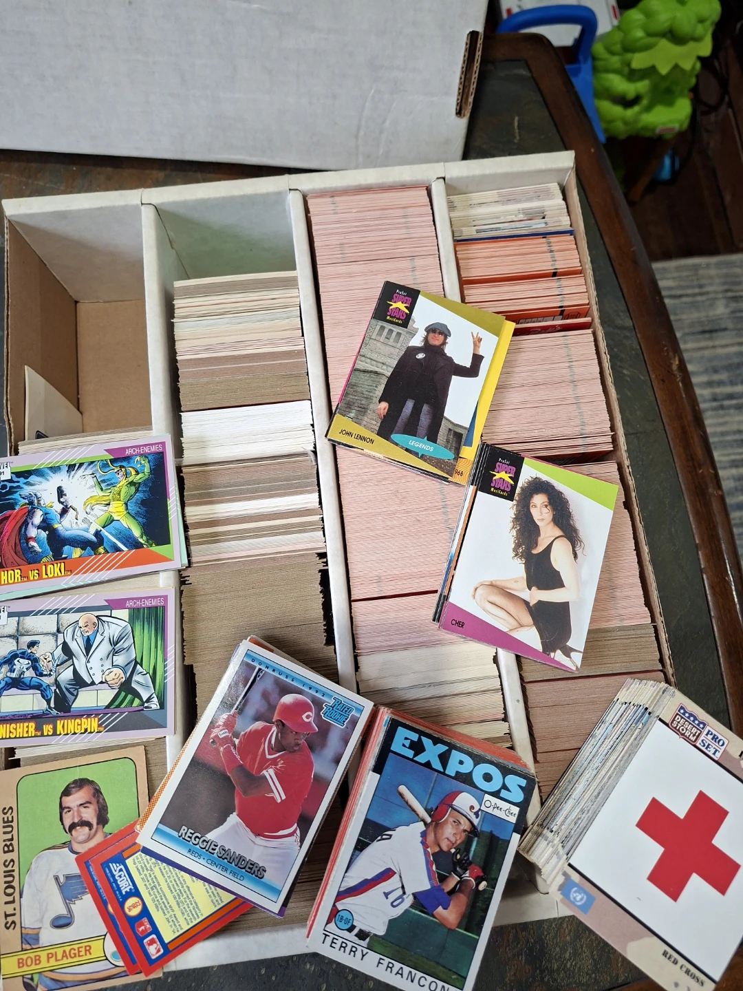 Very Large Mostly Unsearched Vintage Trading Card Lot - photo 2