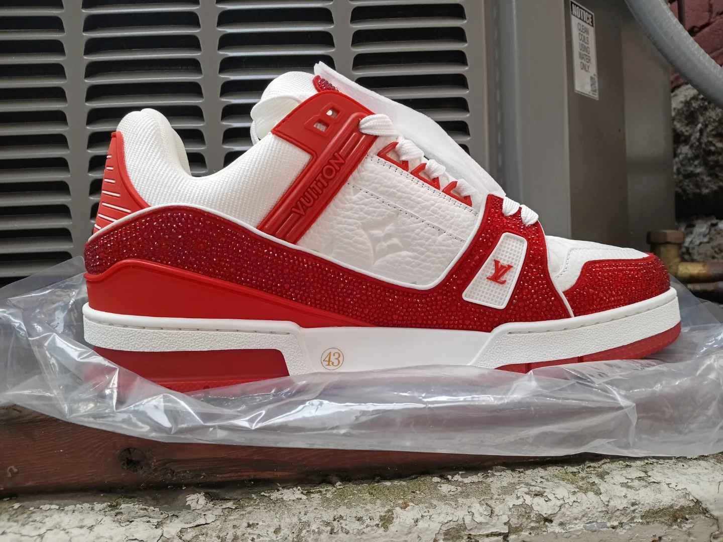 Louis Vuitton LV Trainer Sneakers Red White
