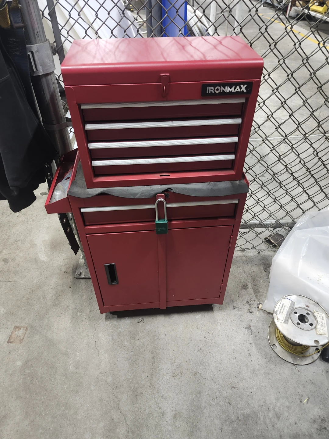 Ironmax Red Metal Tool Chest and Cabinet