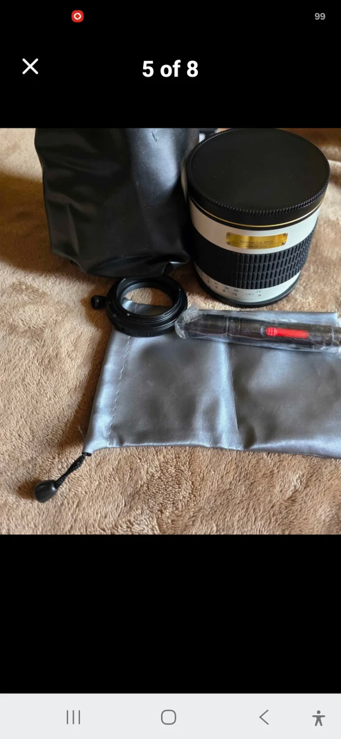 500mm f/6.3 Mirror Telephoto Lens - photo 3
