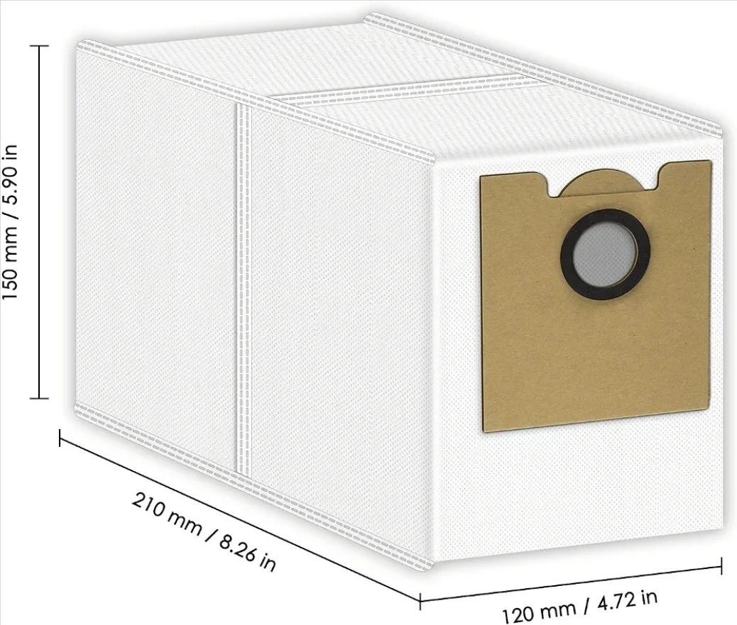 10-Pack M2 Plus Robot Vacuum Replacement Dust Bags - photo 2