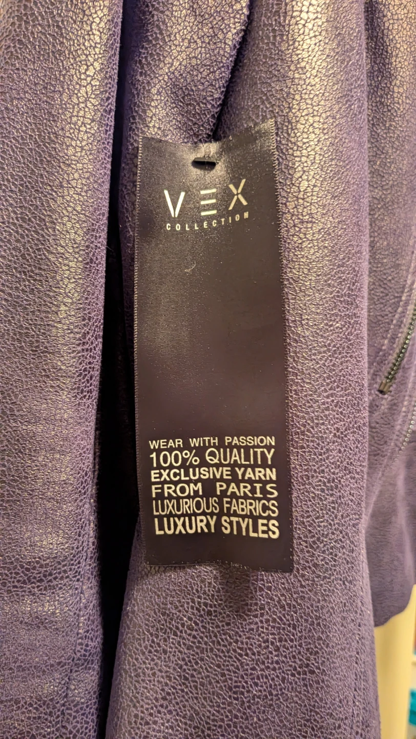 Vex - Faux-Suede Jacket, sz 12 - photo 5