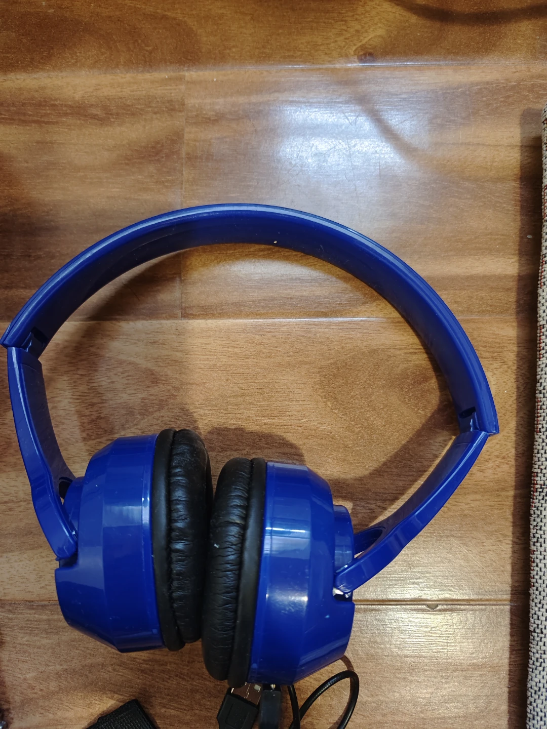 Blue Wired On-Ear Headphones