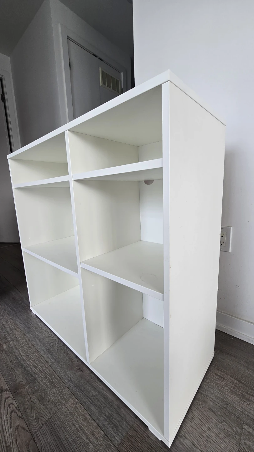 IKEA VIHALS White Shelving Unit / Cabinet - photo 4
