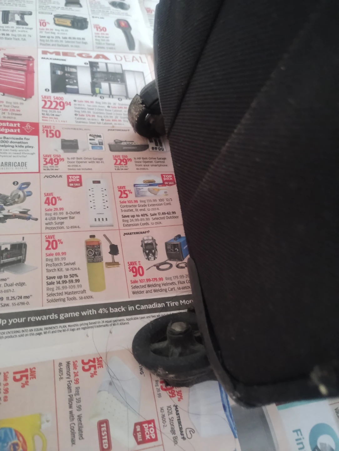 Black Rolling Suitcase (Needs Wheel Repair or Good for Storage) - photo 5