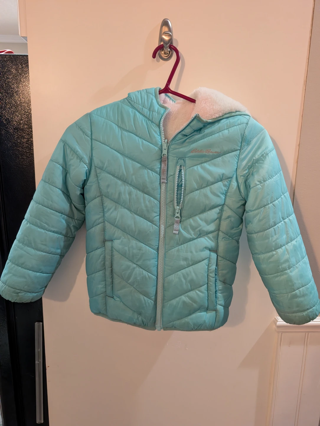 Eddie Bauer Kids Turquoise Puffer Jacket