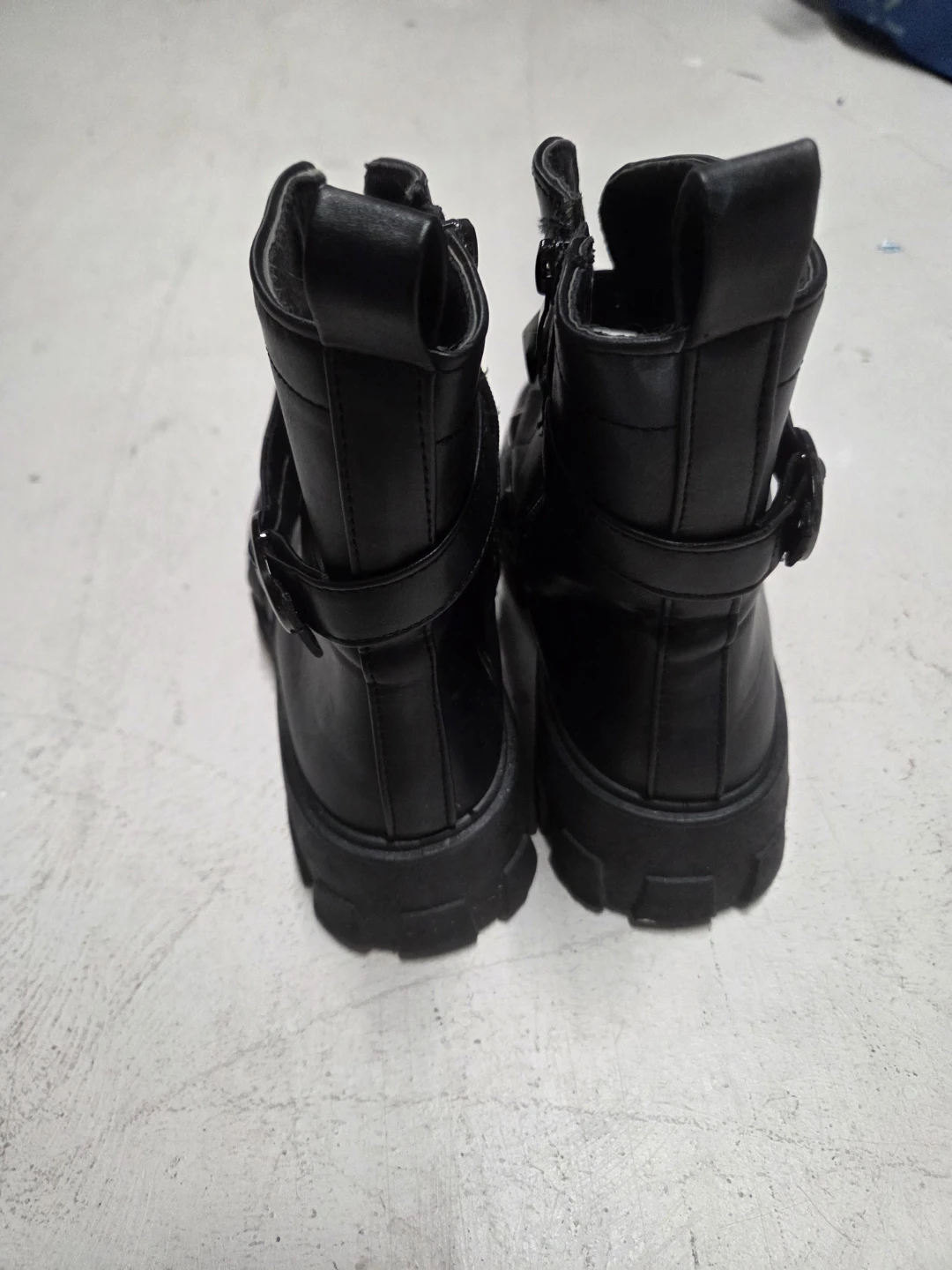 Black Studded Combat Boots - photo 4