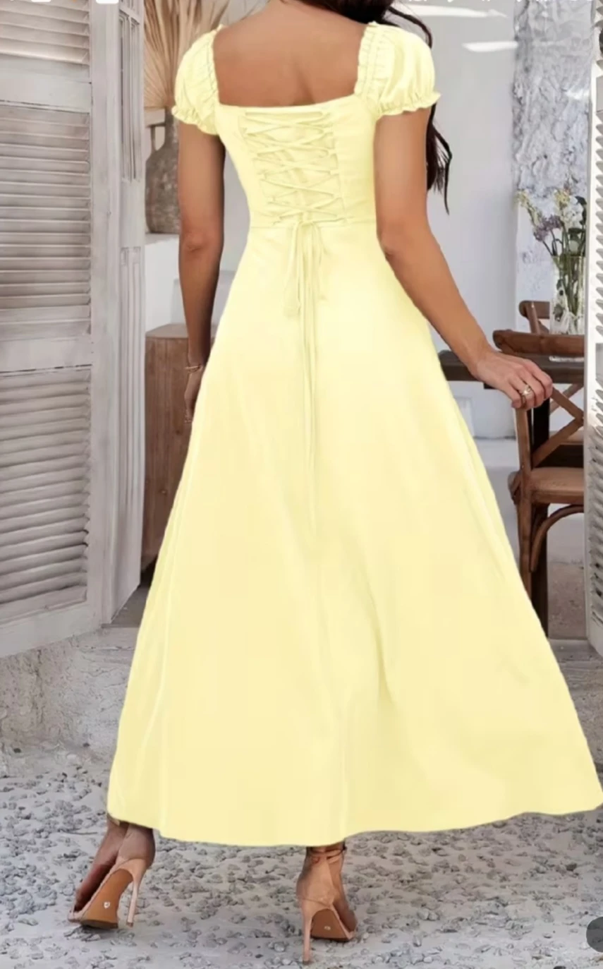 Brand New Yellow corset-style dress - photo 2