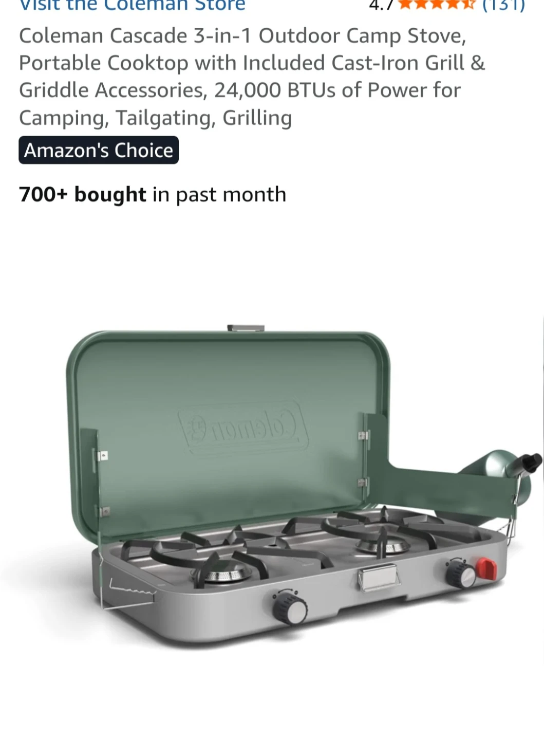 2-burner griddle and grill combo - photo 2