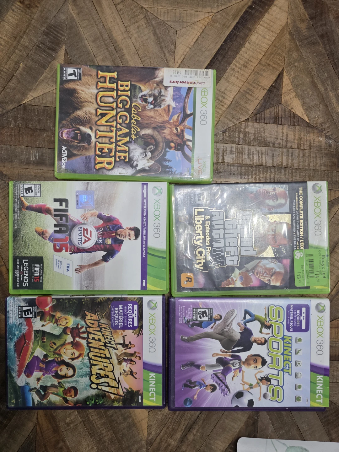 Lot of 5 Xbox 360 Video Games