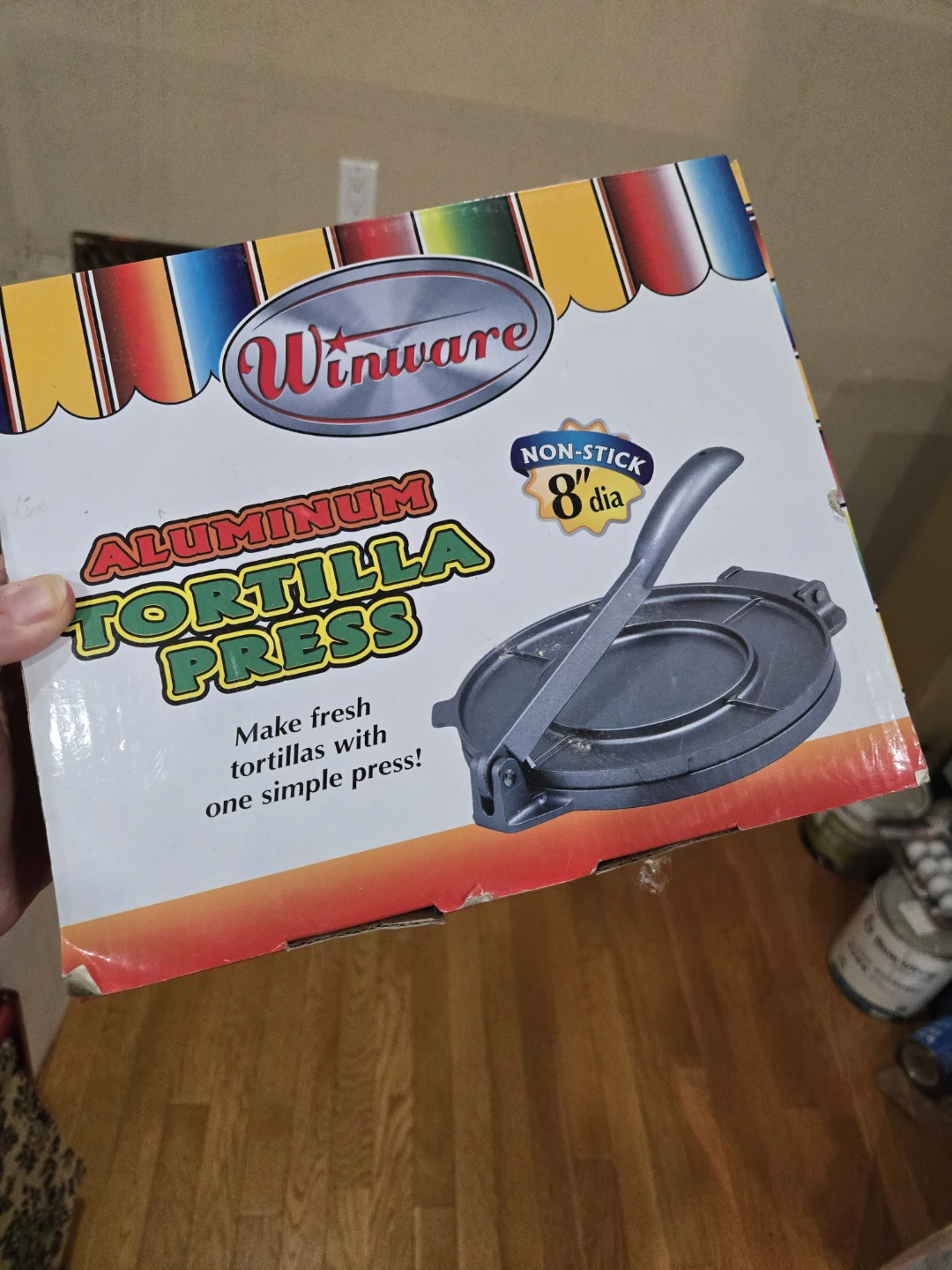 Winware 8 inch Aluminum Tortilla Press
