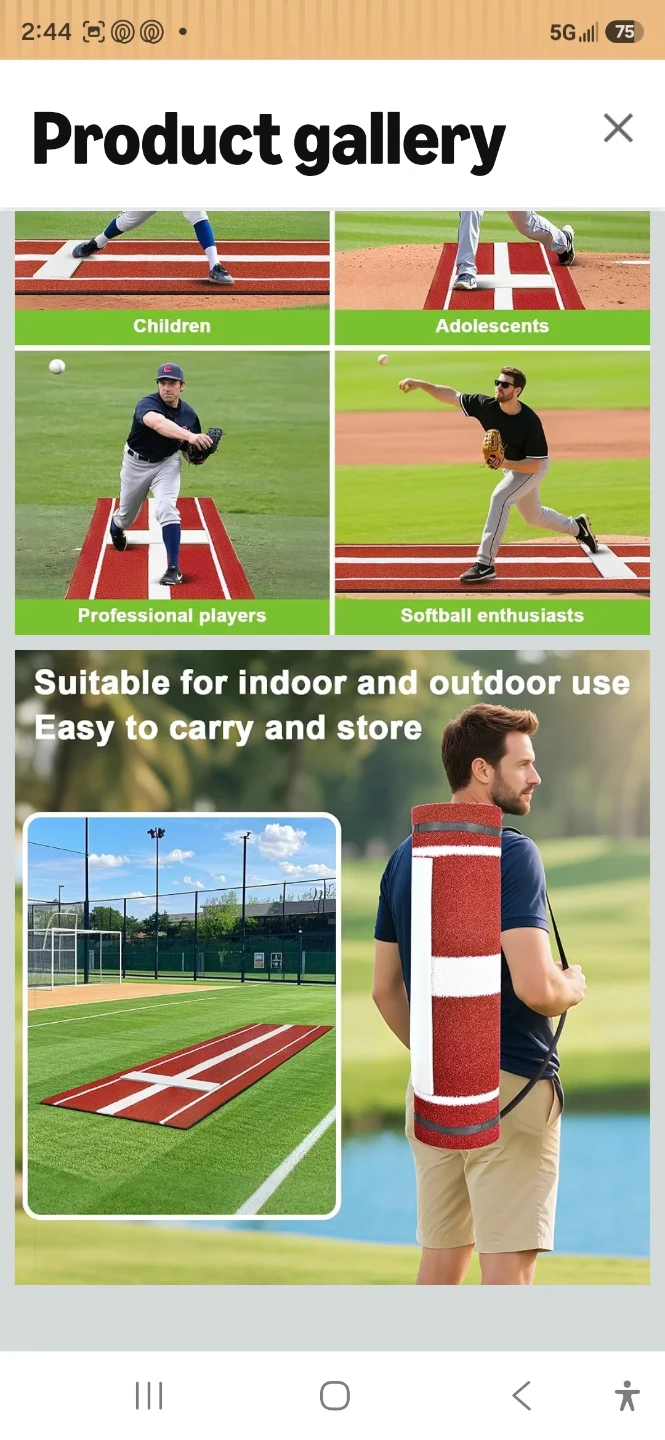 Baseball Pitching Training Mat - photo 5