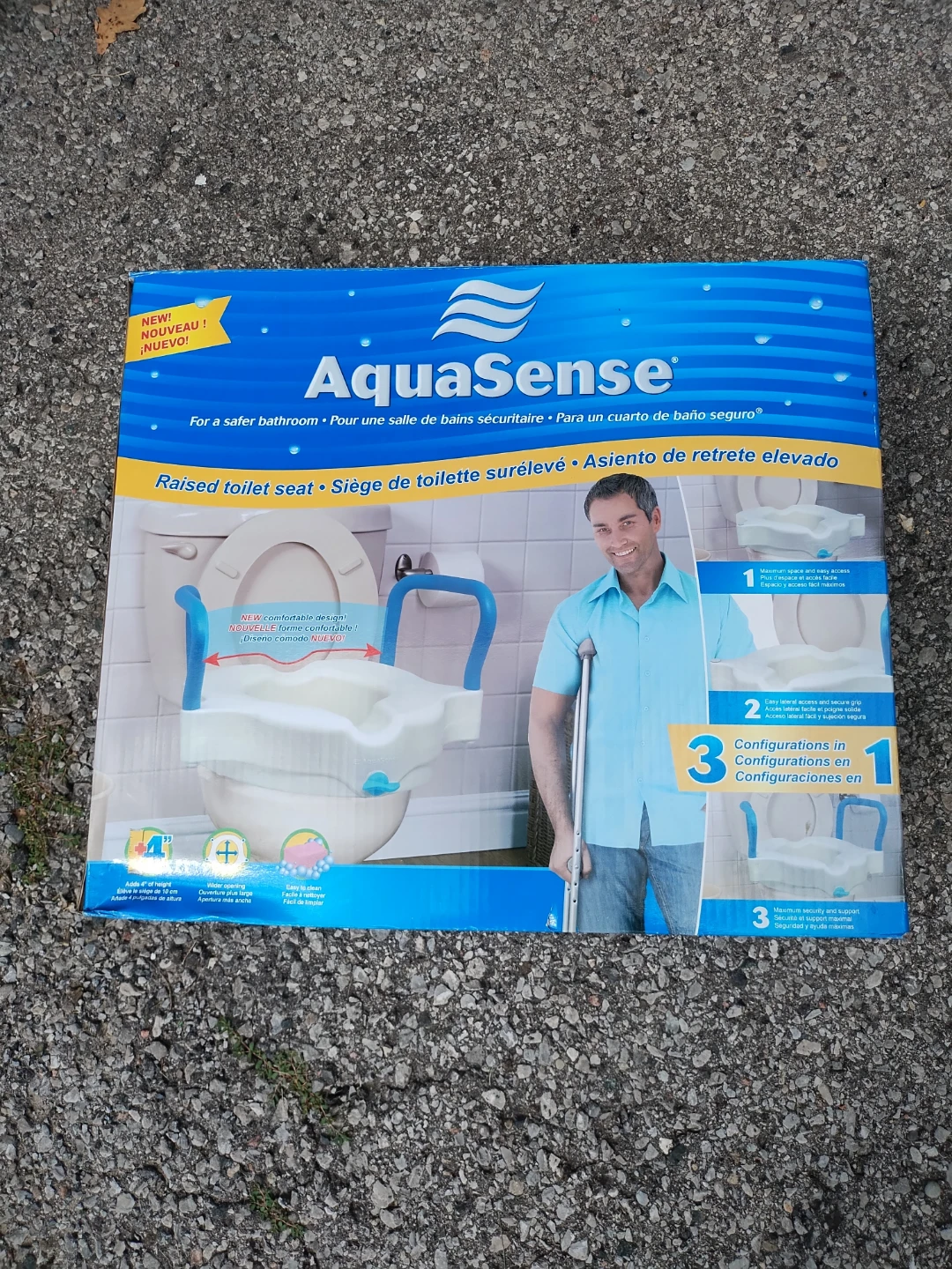 Raised toilet seat