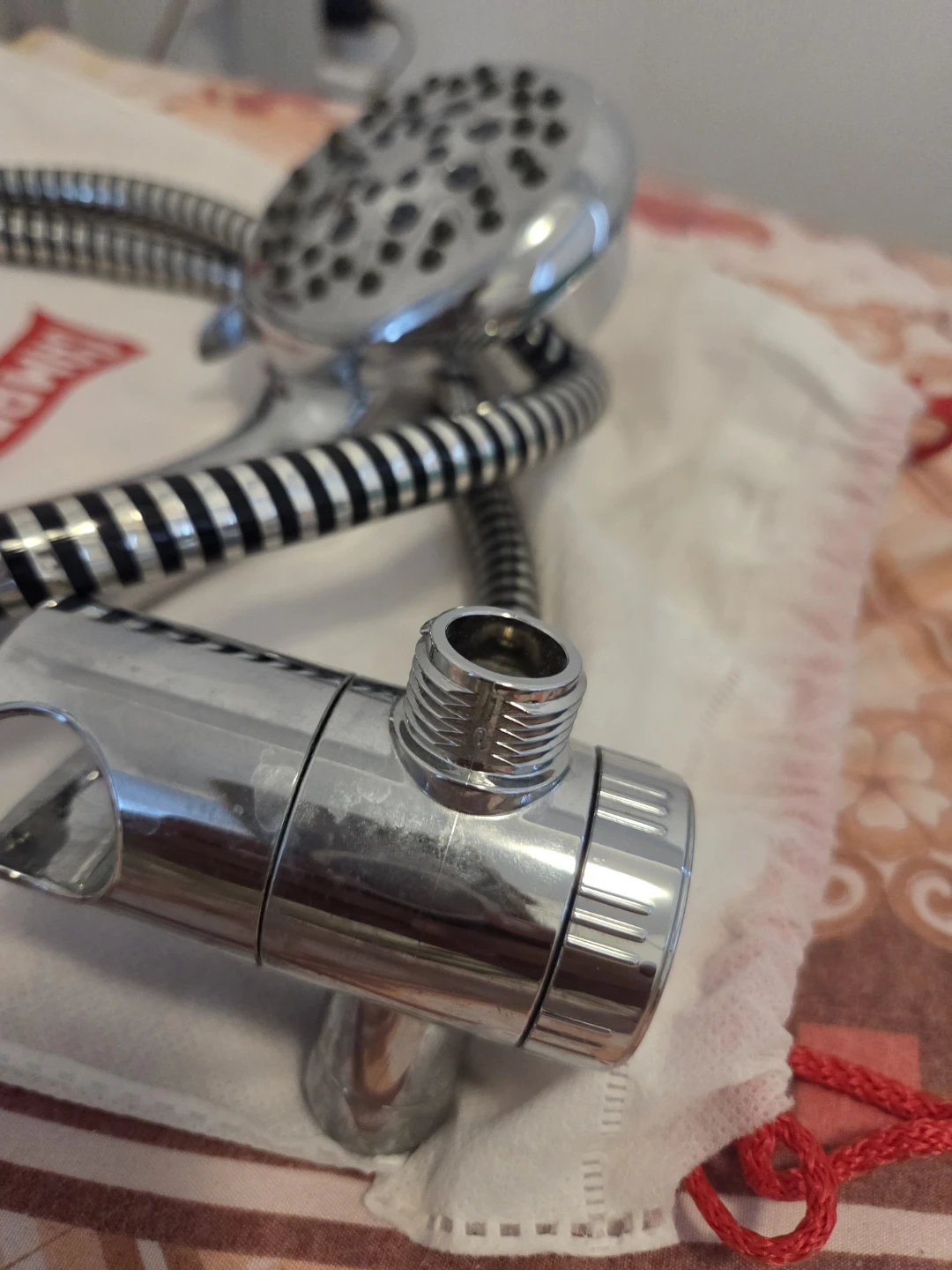 Chrome Shower Head with Hose and Holder - photo 5